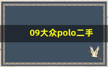 09大众polo二手车价格