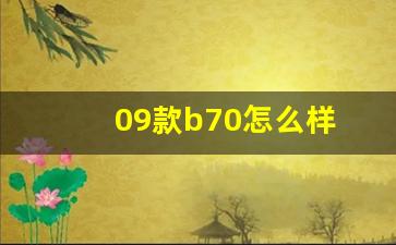 09款b70怎么样