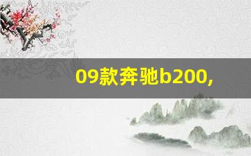 09款奔驰b200,b200哪一年的最好