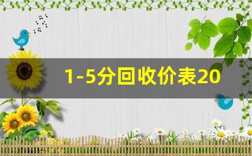 1-5分回收价表2023,一九五三年纸币回收价格