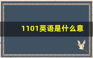 1101英语是什么意思,1101外语水平测试