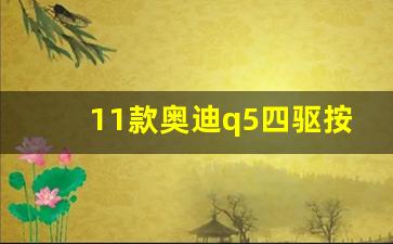 11款奥迪q5四驱按钮在哪儿,奥迪q5四驱打开图