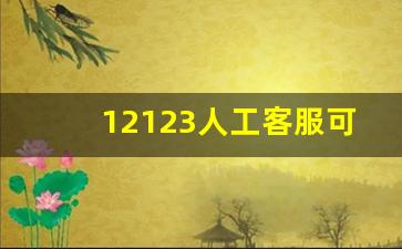 12123人工客服可以查违章吗,免费违章快速查询