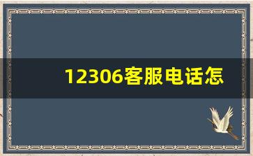 12306客服电话怎么用,拨打12306怎么转接人工服务