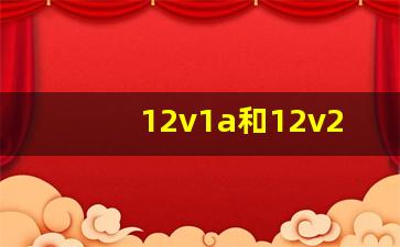 12v1a和12v2a通用么,12v1a能带动12v2a的电器吗