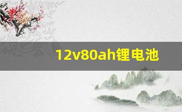 12v80ah锂电池价格,12伏80安电瓶多少钱一块