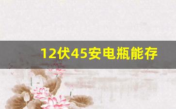 12伏45安电瓶能存几度电,12伏45安旧电瓶回收价格