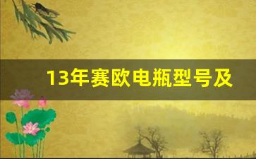 13年赛欧电瓶型号及图片,雪佛兰赛欧电瓶型号和价钱