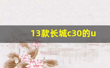 13款长城c30的usb接口,13款长城c30参数配置