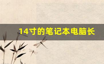 14寸的笔记本电脑长宽是多少厘米,笔记本一般多宽