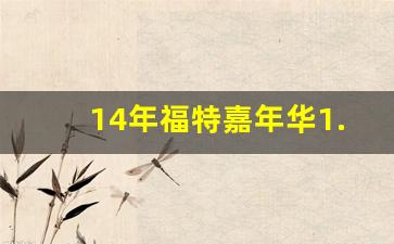 14年福特嘉年华1.5自动挡多少钱,福特嘉年华哪一年最好