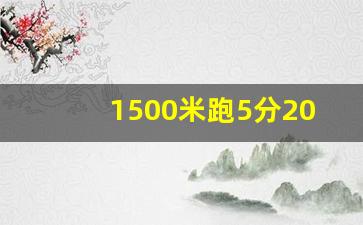 1500米跑5分20秒什么水平,1500m女生跑几分钟算优秀