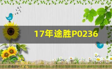 17年途胜P0236故障怎么回事,现代途胜仪表盘说明书