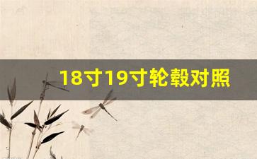 18寸19寸轮毂对照图,16寸换17寸直接感受