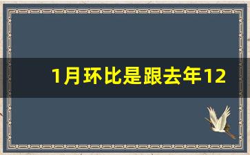 1月环比是跟去年12月对比吗