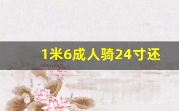 1米6成人骑24寸还是26寸的自行车