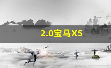 2.0宝马X5