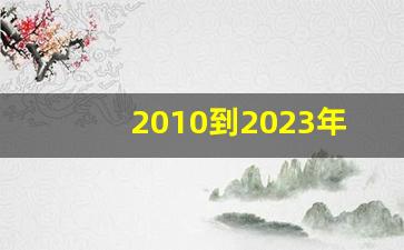 2010到2023年中国汽车的变化