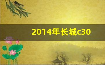 2014年长城c30多少钱,2011款长城腾翼c30值多少钱