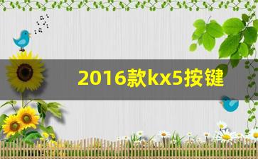 2016款kx5按键功能图解,起亚KX5功能键介绍