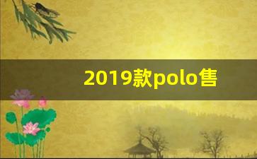 2019款polo售价,大众polo2019新款