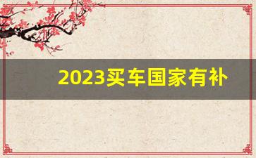 2023买车国家有补贴吗,怎么查当地购车补贴政策