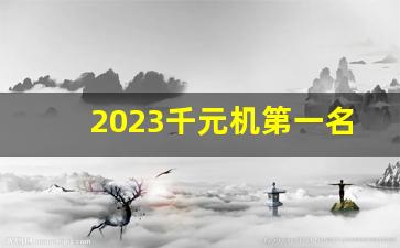 2023千元机第一名,2023最建议买的三款手机