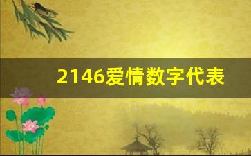 2146爱情数字代表什么含义