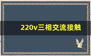 220v三相交流接触器接线图