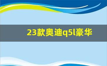 23款奥迪q5l豪华动感型,奥迪Q5下车后怎么锁车