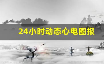 24小时动态心电图报告参考值,戴上24线心电图睡了一天