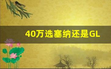 40万选塞纳还是GL8,丰田塞纳2023款7座多少钱