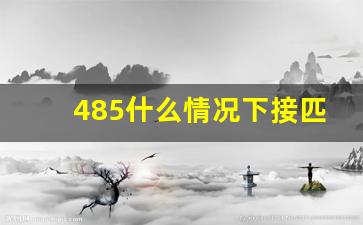 485什么情况下接匹配电阻