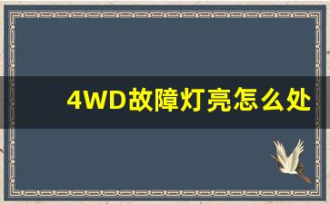 4WD故障灯亮怎么处理,四驱故障灯亮了是什么原因