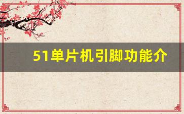 51单片机引脚功能介绍,51单片机编程入门基础知识