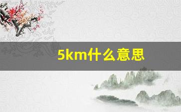 5km什么意思