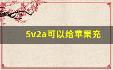 5v2a可以给苹果充电吗,9v2a可以给苹果x充电