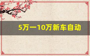 5万一10万新车自动挡,十万左右最佳合资车