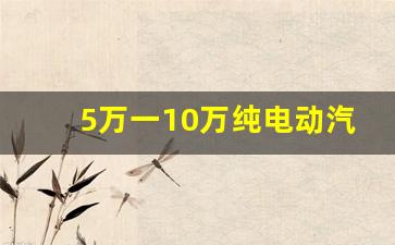 5万一10万纯电动汽车图片,纯电车10万左右车型推荐