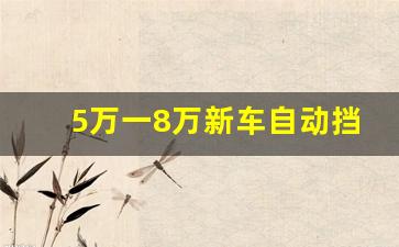 5万一8万新车自动挡,五六万的自动挡新车哪款最好