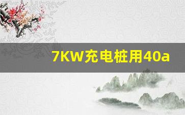 7KW充电桩用40a还是63a漏保,7kw充电桩用多大漏电断路器