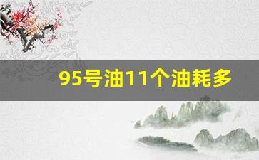 95号油11个油耗多少钱一公里,100km油耗11是多少钱