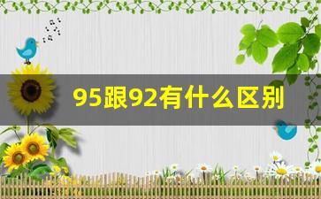 95跟92有什么区别,95跟92的油混合在一起有事吗