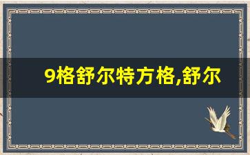 9格舒尔特方格,舒尔特方格九格图片