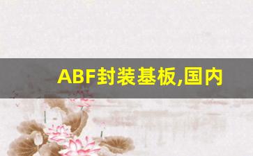 ABF封装基板,国内abf载板上市公司