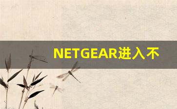 NETGEAR进入不了设置方法