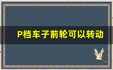 P档车子前轮可以转动吗,车子行驶时有吱吱异响