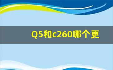 Q5和c260哪个更有面子,女生开奥迪还是奔驰好