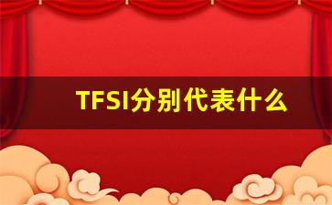 TFSI分别代表什么