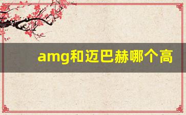 amg和迈巴赫哪个高端,奔驰最好的系列是迈巴赫吗